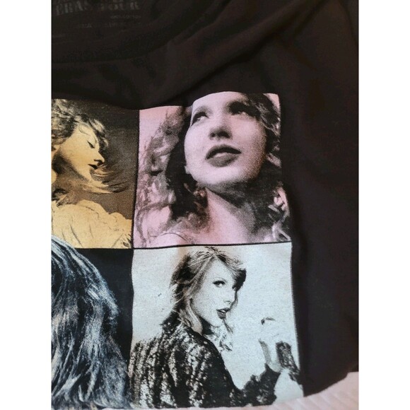 Taylor Swift The Eras Tour Tshirt Woman Large Tour Merch Photo Graphic Tee Black - Picture 7 of 9